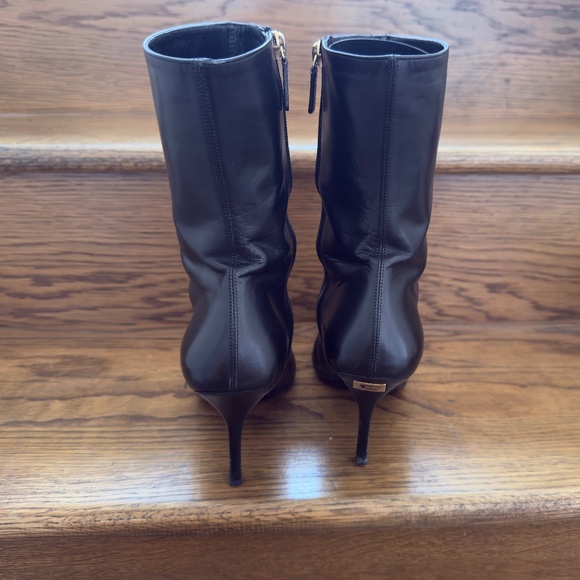 GUCCI RODIN MADE IN ITALY GENUINE BLACK LEATHER SHORT BOOTS sz 8.5 - Picture 6 of 10